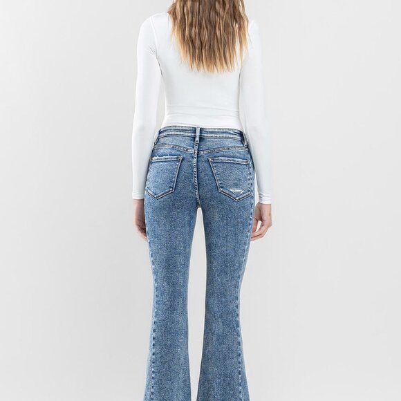 Flying Monkey Smilingly High Rise Split Hem Flare - NWT SZ 15 (32) - Picture 5 of 5